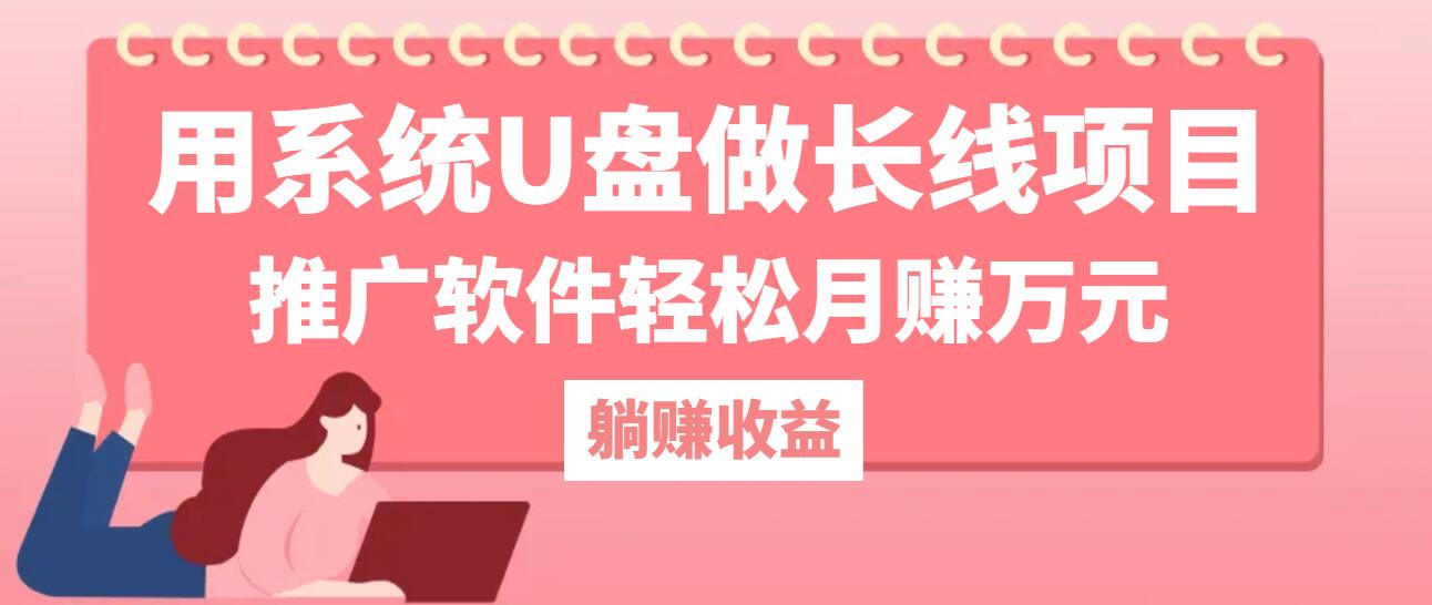 【第8333期】用系统U盘做长线项目，推广软件轻松月赚万元（附制作教程+软件）插图