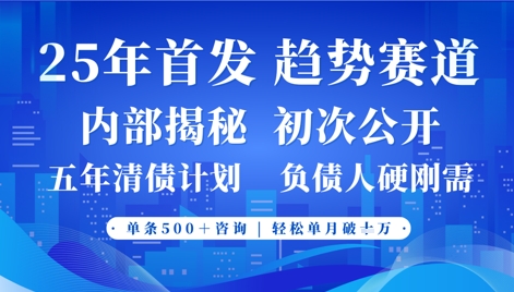 【9282期】2025年首次公开，真正的事业型赛道，客咨不断，单月轻松破W