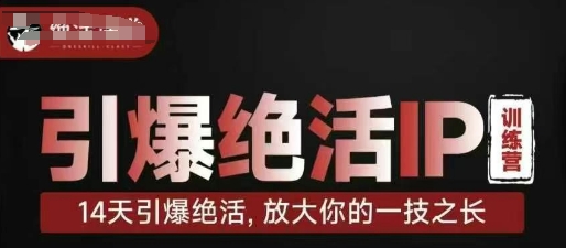 【9311期】引爆绝活IP训练营14天引爆绝活，放大你的一技之长