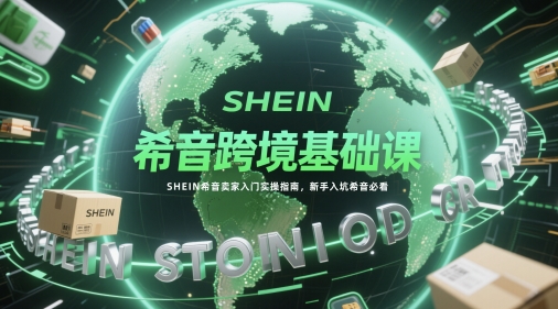 【9470期】希音跨境基础课，SHEIN希音卖家入门实操指南，新手入坑希音必看