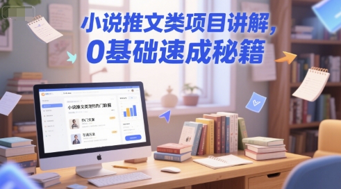 【9516期】小说推文类项目讲解0基础速成秘籍