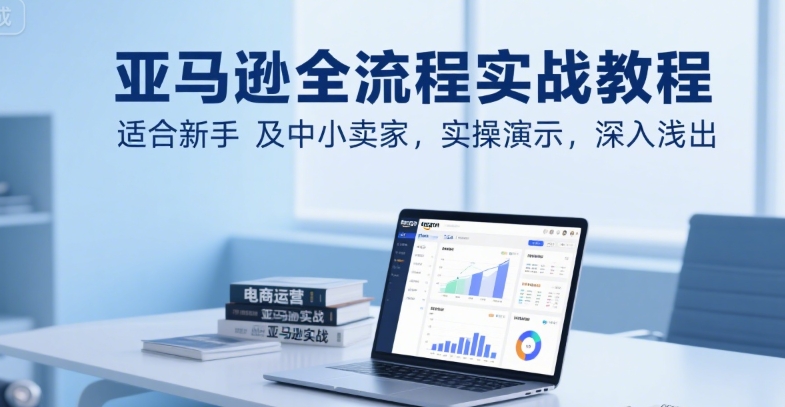 【9580期】亚马逊全流程实战教程，适合新手及中小卖家，实操演示，深入浅出