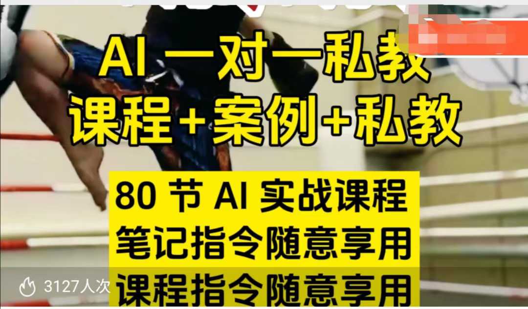 【9588期】AI指令实战课，课程+案例，80节AI实战课程，笔记指令随意享用，课程指令随意享用（更新7月）