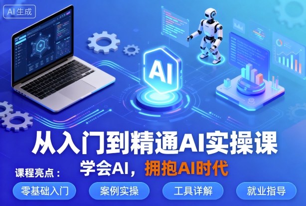 【9625期】从入门到精通AI实操课，学会AI，拥抱AI时代