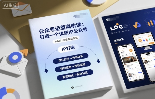 【9637期】公众号运营高阶课，打造一个优质IP公众号